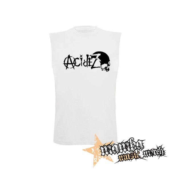 ACIDEZ - Logo - biele detské tričko bez rukávov