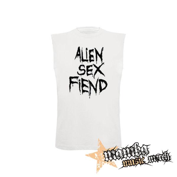 ALIEN SEX FIEND - Logo - biele detské tričko bez rukávov
