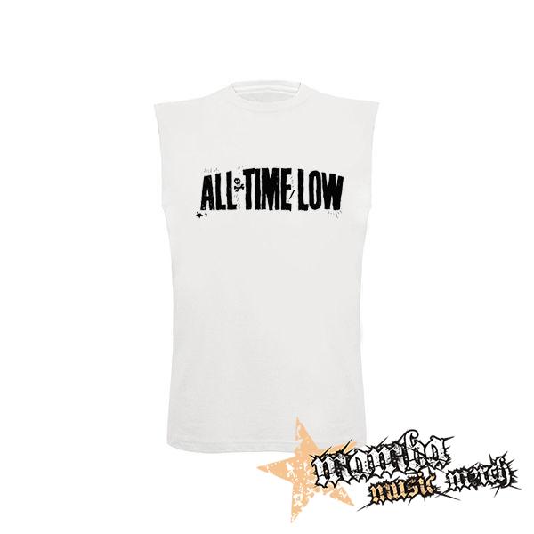 ALL TIME LOW - Logo - biele detské tričko bez rukávov