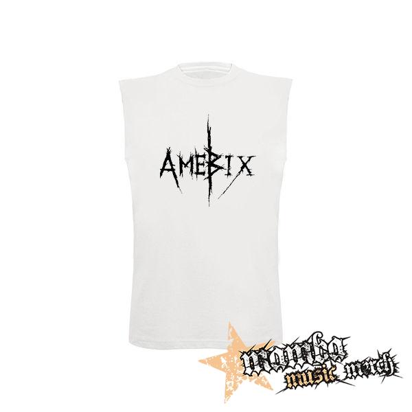 AMEBIX - Logo - biele detské tričko bez rukávov