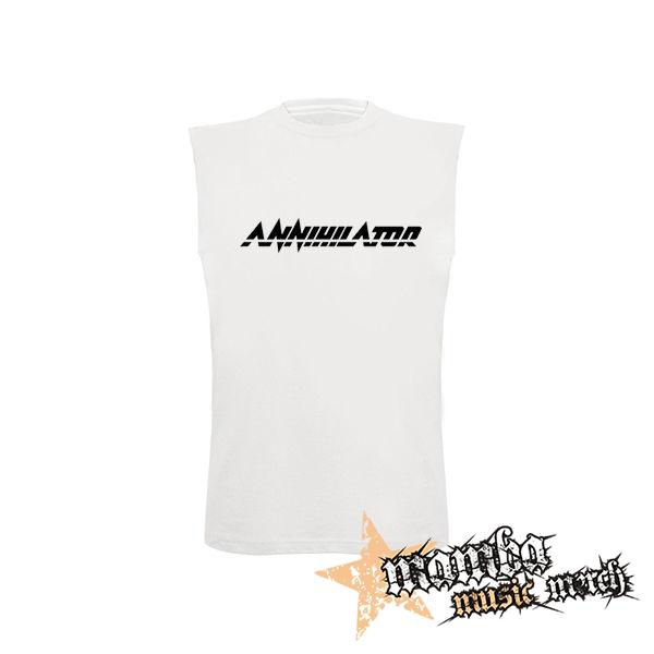 ANNIHILATOR - Logo Black - biele detské tričko bez rukávov