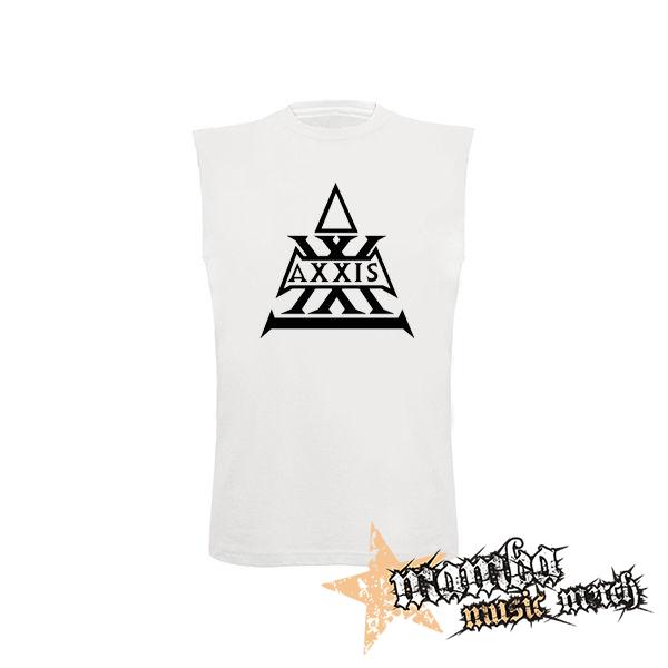AXXIS - Logo Band Germany - biele detské tričko bez rukávov