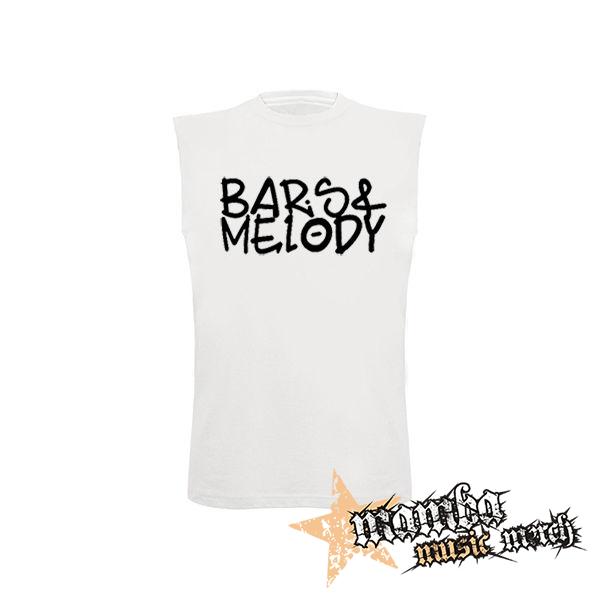 BARS & MELODY - Logo - biele detské tričko bez rukávov