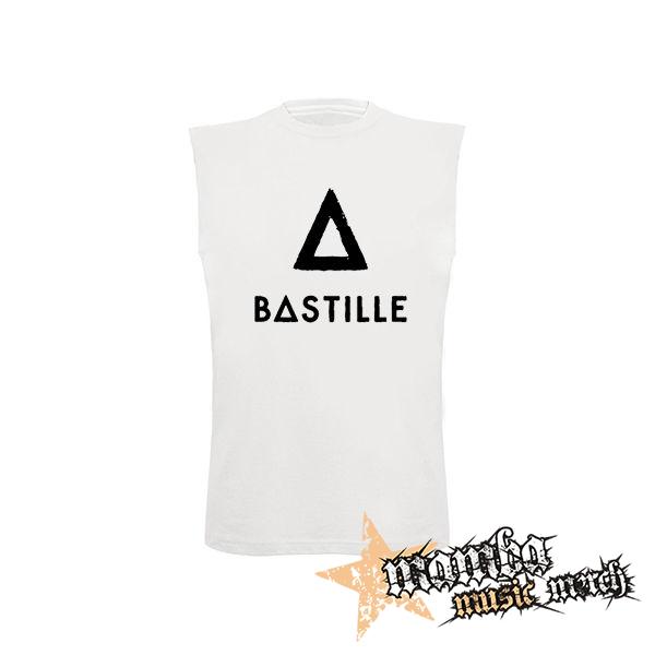BASTILLE - Logo - biele detské tričko bez rukávov