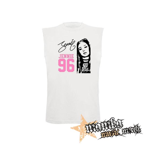 BLACKPINK - Jennie 96 Signature Portrait - biele detské tričko bez rukávov