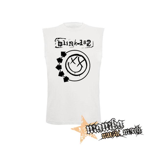 BLINK 182 - Logo & Smile - biele detské tričko bez rukávov