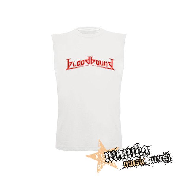 BLOODBOUND - Red Logo Band - biele detské tričko bez rukávov