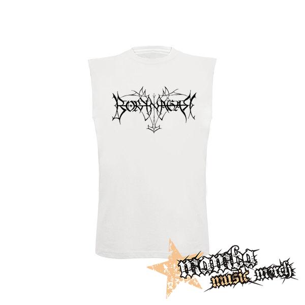 BORKNAGAR - Logo - biele detské tričko bez rukávov