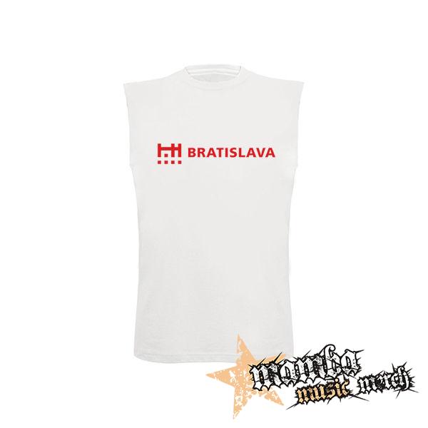 BRATISLAVA - biele detské tričko bez rukávov