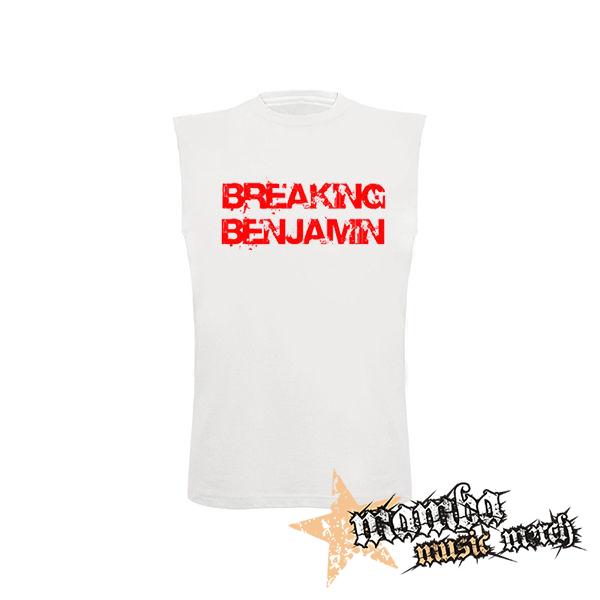 BREAKING BENJAMIN - Red Logo Motive 2 - biele detské tričko bez rukávov