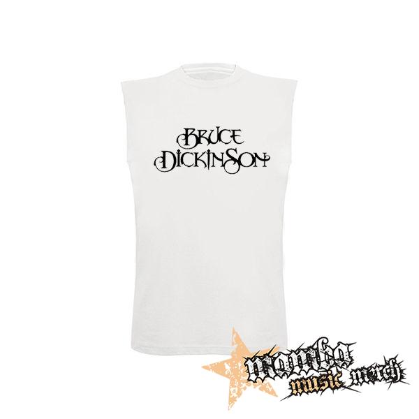 BRUCE DICKINSON - Logo - biele detské tričko bez rukávov