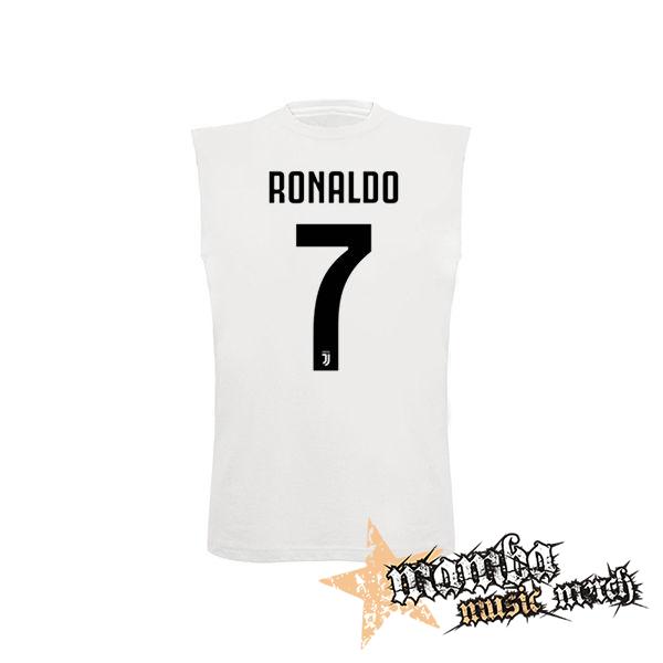CRISTIANO RONALDO - 7 - biele detské tričko bez rukávov