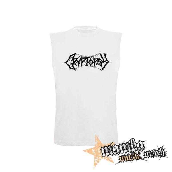 CRYPTOPSY - Logo - biele detské tričko bez rukávov