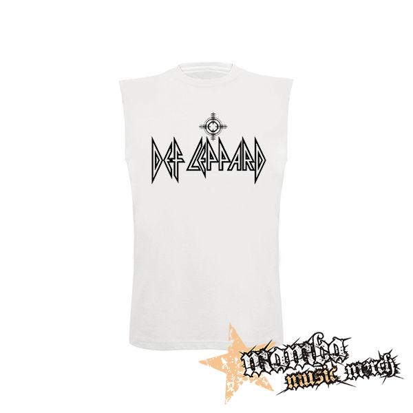 DEF LEPPARD - Logo 3 - biele detské tričko bez rukávov