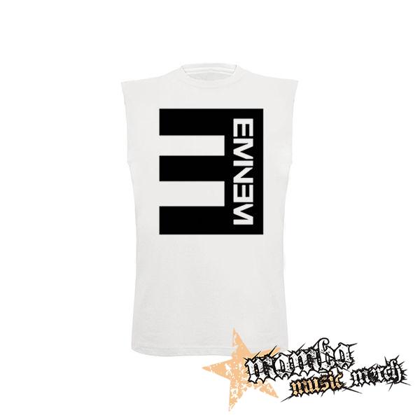 EMINEM - Logo Crest - biele detské tričko bez rukávov