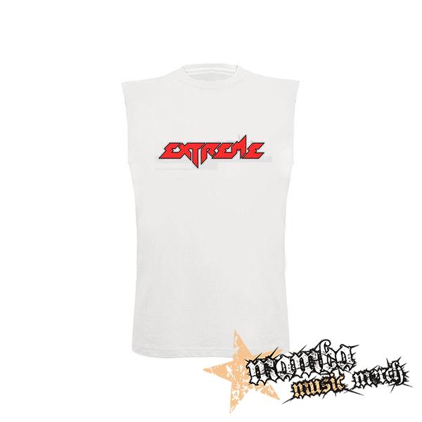 EXTREME - Logo Red Black Hardrock Band - biele detské tričko bez rukávov