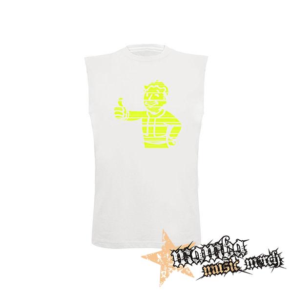 FALLOUT - Vault Boy Green Vintage - biele detské tričko bez rukávov