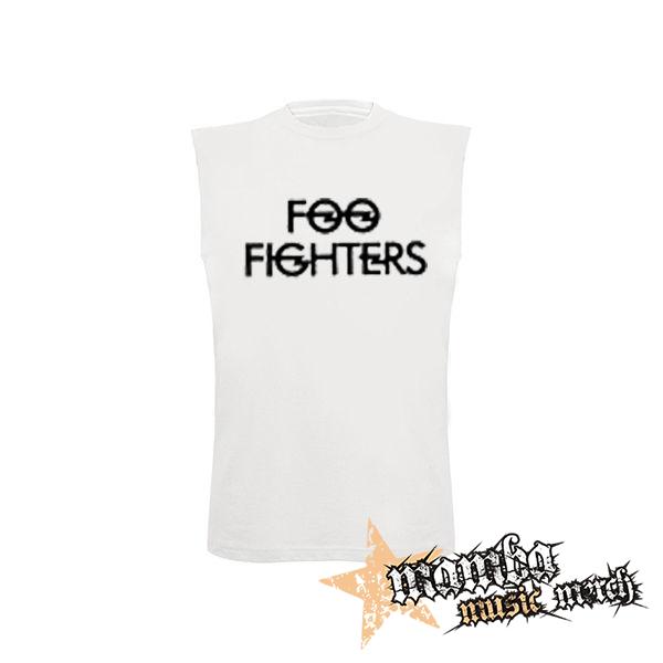FOO FIGHTERS - Logo - biele detské tričko bez rukávov