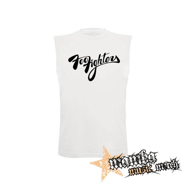 FOO FIGHTERS - Logo Name - biele detské tričko bez rukávov