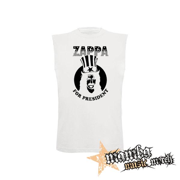 FRANK ZAPPA - For President - biele detské tričko bez rukávov