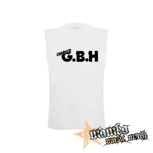 GBH - Logo - biele detské tričko bez rukávov