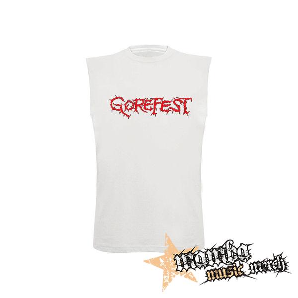 GOREFEST - Logo Red - biele detské tričko bez rukávov