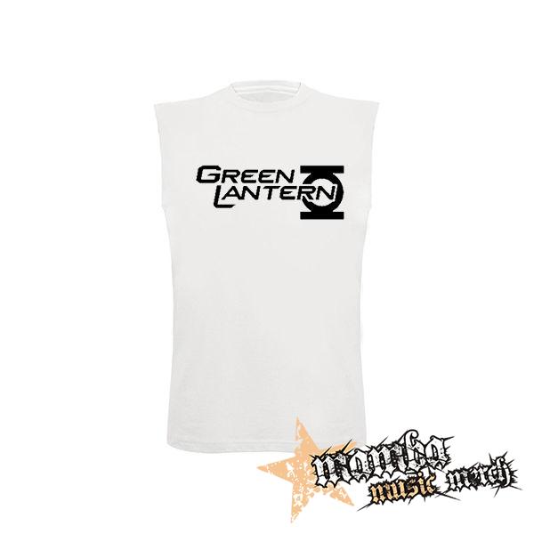 GREEN LANTERN - Logo - biele detské tričko bez rukávov