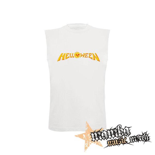 HELLOWEEN - Yellow Red Classic Logo 80 Years - biele detské tričko bez rukávov