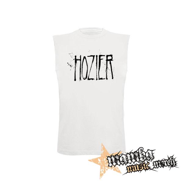 HOZIER - Logo Singer - biele detské tričko bez rukávov