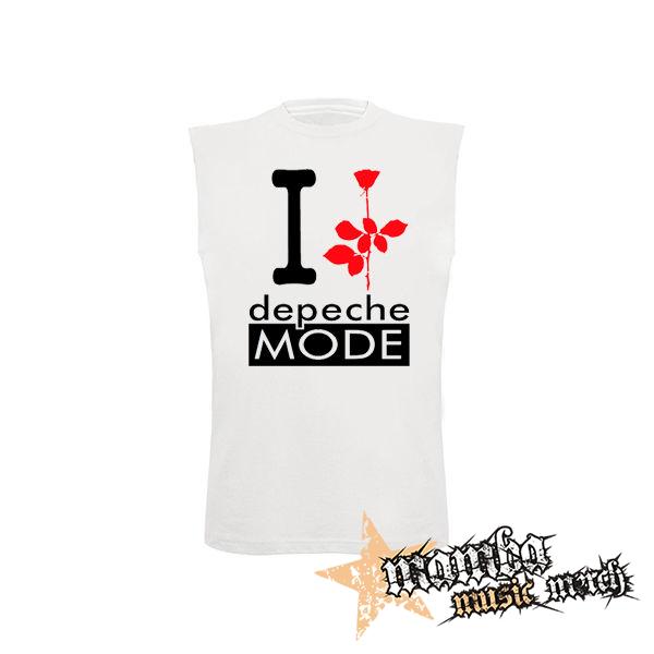 I LOVE DEPECHE MODE - biele detské tričko bez rukávov