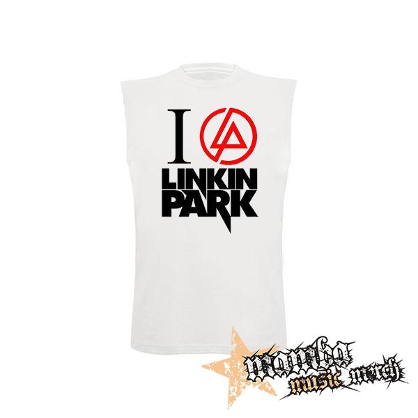 I LOVE LINKIN PARK - Crest Motive - biele detské tričko bez rukávov