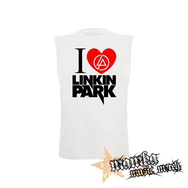 I LOVE LINKIN PARK - biele detské tričko bez rukávov