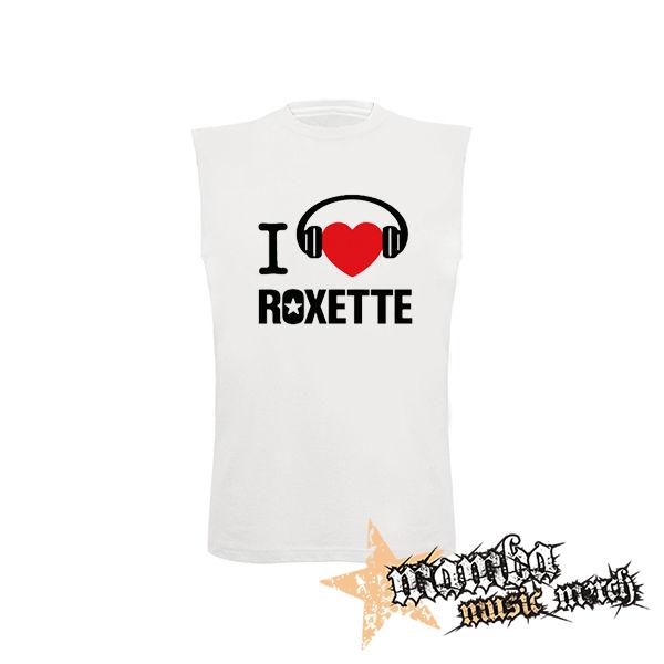I LOVE ROXETTE - biele detské tričko bez rukávov