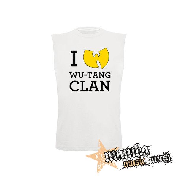 I LOVE WU TANG - biele detské tričko bez rukávov