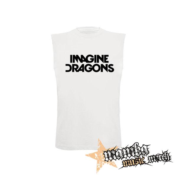 IMAGINE DRAGONS - Logo - biele detské tričko bez rukávov