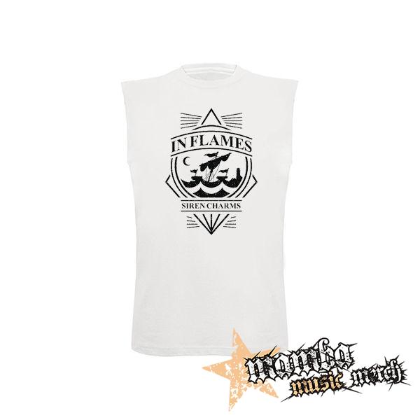 IN FLAMES - Siren Charms - biele detské tričko bez rukávov