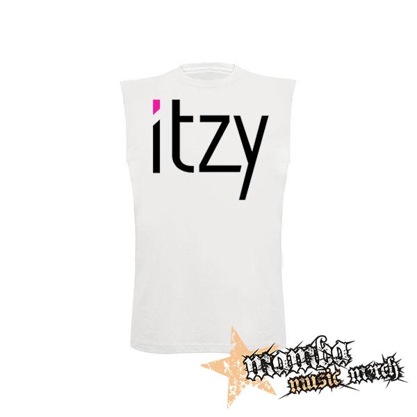 ITZY - Logo - biele detské tričko bez rukávov