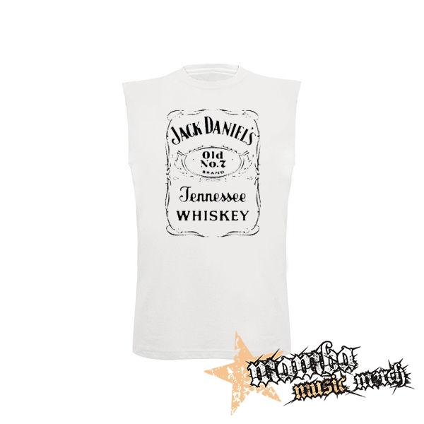 JACK DANIELS - Tennessee Whiskey - biele detské tričko bez rukávov