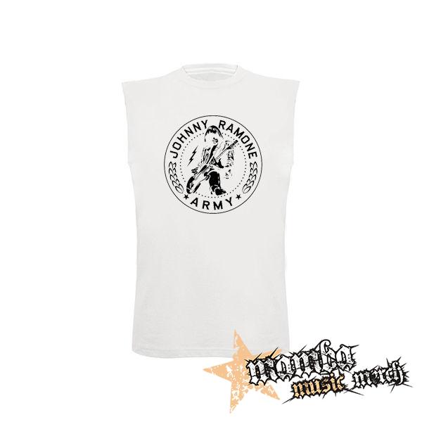 JOHNNY RAMONE - Johnny Ramone Army Logo 2 - biele detské tričko bez rukávov