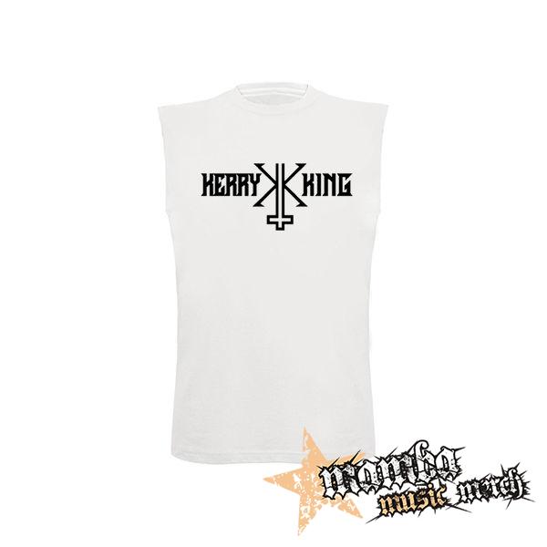 KERRY KING - Black Logo - biele detské tričko bez rukávov