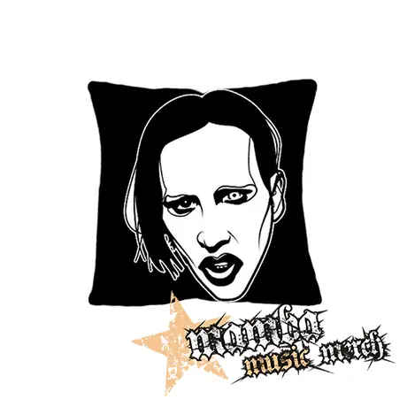 MARILYN MANSON - Art Drawing Portrait - vankúš