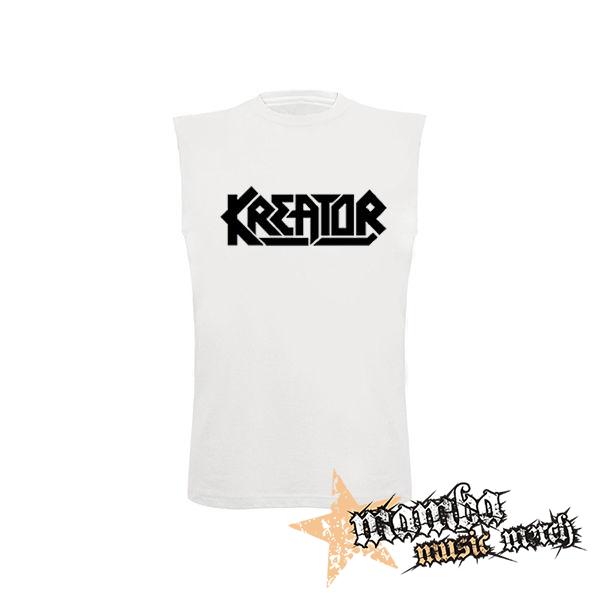 KREATOR - Logo - biele detské tričko bez rukávov