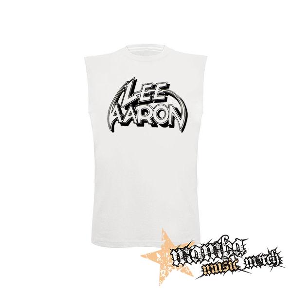 LEE AARON - Logo - biele detské tričko bez rukávov