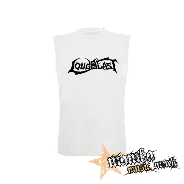 LOUDBLAST - Logo - biele detské tričko bez rukávov
