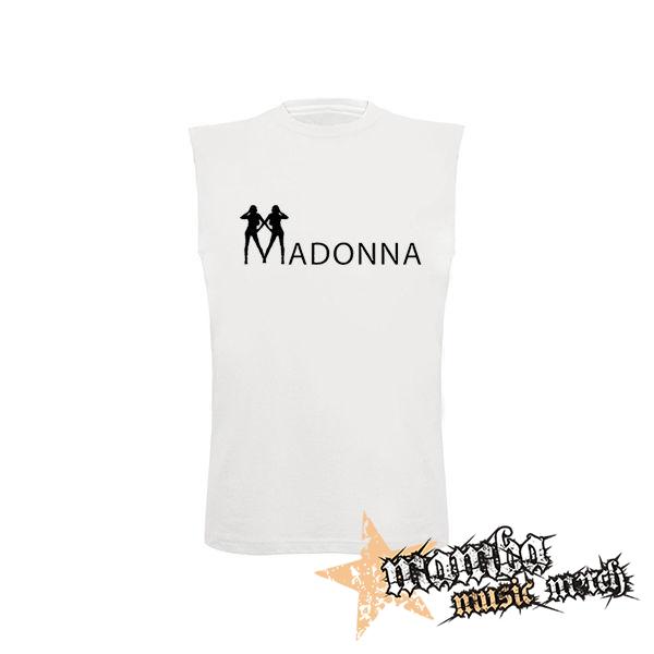 MADONNA - Logo - biele detské tričko bez rukávov