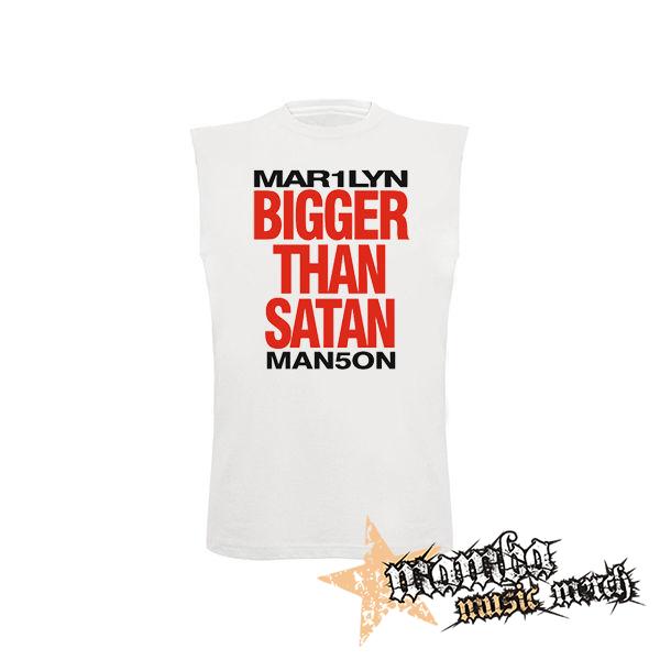 MARILYN MANSON - Bigger Than Satan - biele detské tričko bez rukávov