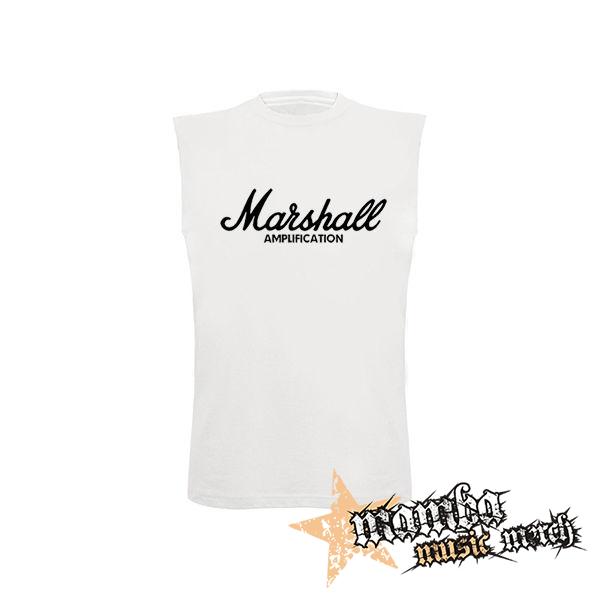 MARSHALL - Logo Amplification - biele detské tričko bez rukávov