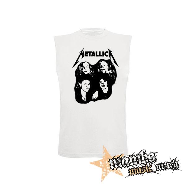 METALLICA - Band Justice Time - biele detské tričko bez rukávov