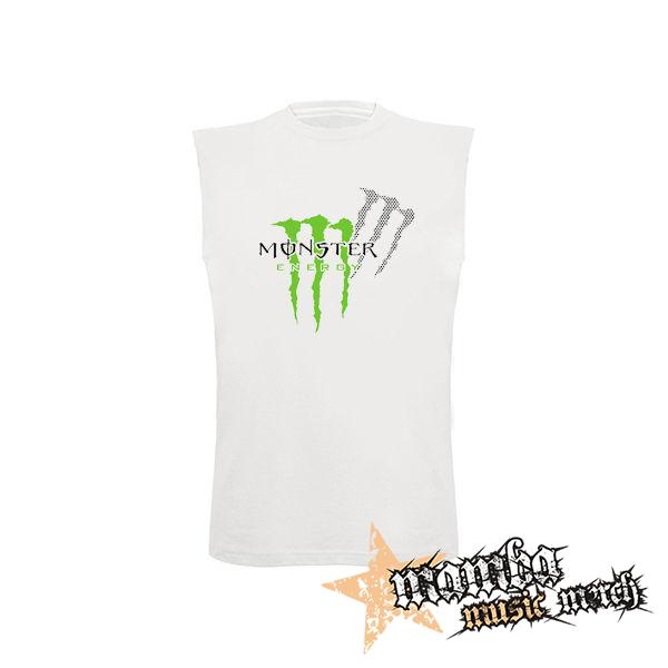 MONSTER ENERGY - Logo Honey Bee - biele detské tričko bez rukávov