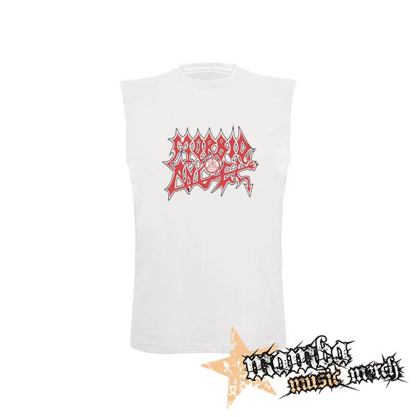 MORBID ANGEL - Logo Red White - biele detské tričko bez rukávov